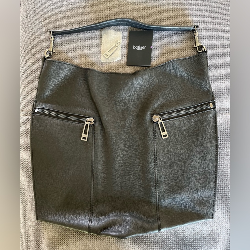 Botkier Black Leather Women's Trigger Hobo Bag